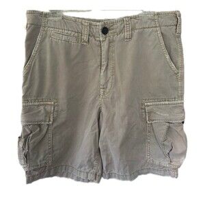 True Religion Men's 100% Cotton Factory Distressed Samuel Baggy Cargo Shorts 31
